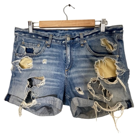 rag & bone | Shorts | Rag Bone Destroyed Cuffed Boyfriend Style Rebel ...